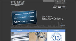 Desktop Screenshot of abledoors.co.uk